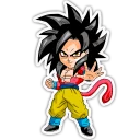 💂 emoji Dragon Ball Z Chibi Stickers Telegram sticker 6 of 18
