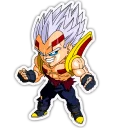 👊 emoji Dragon Ball Z Chibi Stickers Telegram sticker 11 of 18