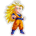 🔥 emoji Dragon Ball Z Chibi Stickers Telegram sticker 5 of 18