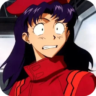 💇 emoji Misato Katsuragi Pack's Telegram sticker 9 of 39