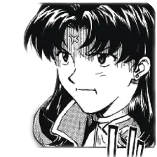 😡 emoji Misato Katsuragi Pack's Telegram sticker 21 of 39