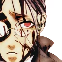 😔 emoji Grell sutcliff @creepy_pasta1 Telegram sticker 7 of 120