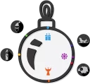 ⚪ emoji Christmas Telegram sticker 7 of 11