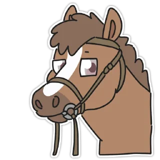 🥸 emoji Horse Telegram sticker 11 of 14