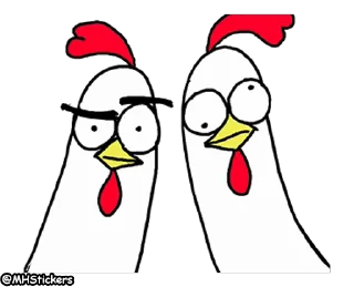 🤨 emoji @MHStickers Chicken Bro 2 Telegram sticker 16 of 17