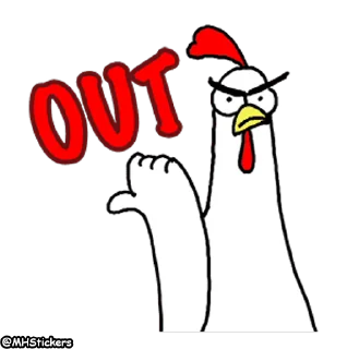 😒 emoji @MHStickers Chicken Bro 2 Telegram sticker 11 of 17