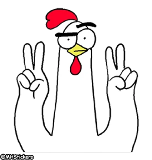 🙄 emoji @MHStickers Chicken Bro 6 Telegram sticker 7 of 17