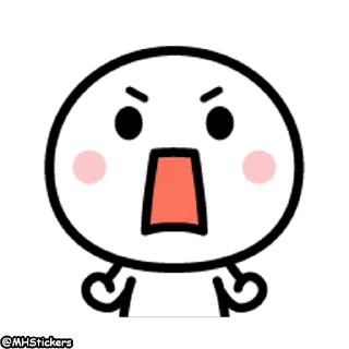 😠 emoji @MHStickers Simple Man 2 Telegram sticker 17 of 41