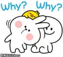🤗 emoji @MHStickers Spoiled Rabbit Simple Talk Telegram sticker 20 of 41