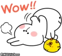 😯 emoji @MHStickers Spoiled Rabbit Simple Talk Telegram sticker 16 of 41