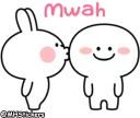 😘 emoji @MHStickers Spoiled Rabbit Simple Talk Telegram sticker 13 of 41