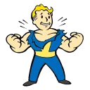 💪 emoji Fallout Telegram sticker 17 of 30