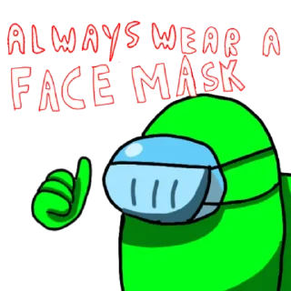 😷 emoji Among us Telegram sticker 12 of 31