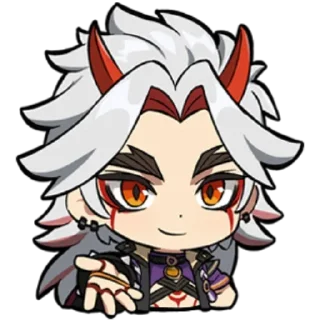 ⛩ emoji Chibi Arataki Itto By (@Miyukotto) Telegram sticker 22 of 25