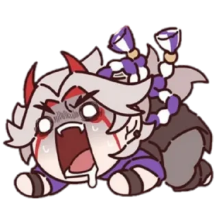 ⛩ emoji Chibi Arataki Itto By (@Miyukotto) Telegram sticker 10 of 25