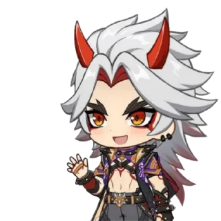 ⛩ emoji Chibi Arataki Itto By (@Miyukotto) Telegram sticker 19 of 25
