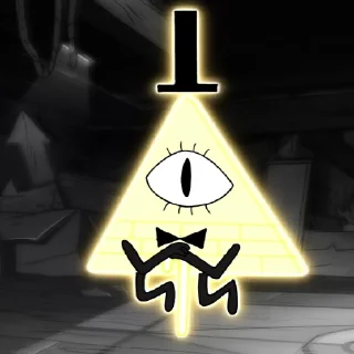 😐 emoji Bill Cipher Telegram sticker 22 of 58