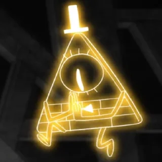 🤤 emoji Bill Cipher Telegram sticker 3 of 58