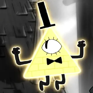 🙁 emoji Bill Cipher Telegram sticker 20 of 58