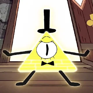 🥵 emoji Bill Cipher Telegram sticker 4 of 58