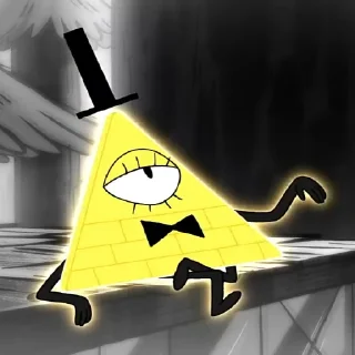 😏 emoji Bill Cipher Telegram sticker 18 of 58