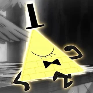 😏 emoji Bill Cipher Telegram sticker 19 of 58