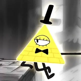 😏 emoji Bill Cipher Telegram sticker 16 of 58