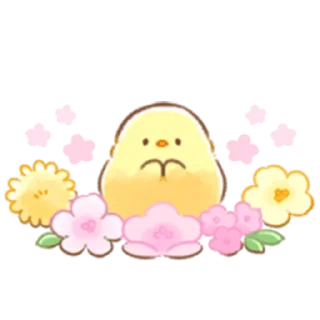 🌸 emoji Soft and Cute Chick (Spring) Telegram sticker 14 of 40