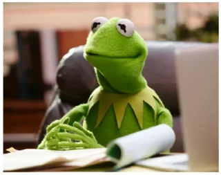💻 emoji Kermit Telegram sticker 22 of 55