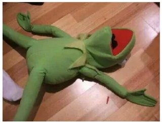 😴 emoji Kermit Telegram sticker 12 of 55