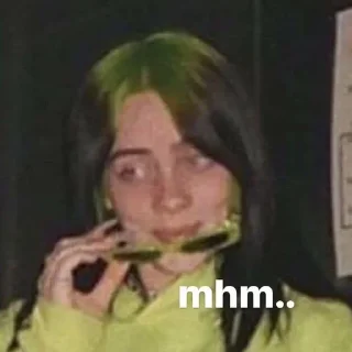 💎 emoji Billie Eilish By El Maestro @Allocineanime Telegram sticker 20 of 30