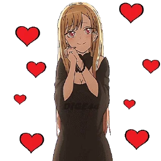 😍 emoji @STIKERFORALL 🏴󠁧󠁢󠁥󠁮󠁧󠁿MY DRESS UP DARLING Telegram sticker 6 of 50