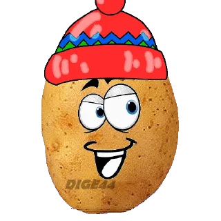 😃 emoji @STIKERFORALL PAPAS-PATATE-POTATOES Telegram sticker 10 of 40
