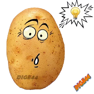 💡 emoji @STIKERFORALL PAPAS-PATATE-POTATOES Telegram sticker 6 of 40