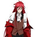 🙂 emoji Grell sutcliff @creepy_pasta1 Telegram sticker 22 of 120
