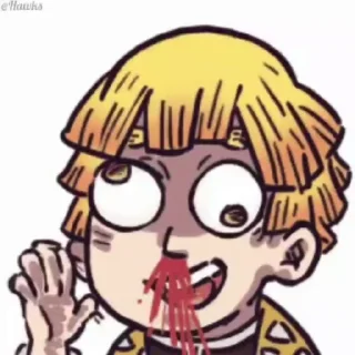🤪 emoji 🎥  Cringe KNY  (@TodorokiShouto) Telegram sticker 5 of 25