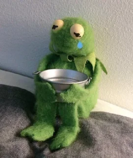 😰 emoji Kermit Telegram sticker 15 of 93