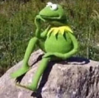 🤔 emoji Kermit Telegram sticker 22 of 93