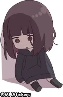 😢 emoji @MHStickers Kurumi Chan 4 Telegram sticker 22 of 41