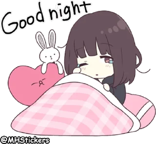 😪 emoji @MHStickers Kurumi Chan 4 Telegram sticker 6 of 41