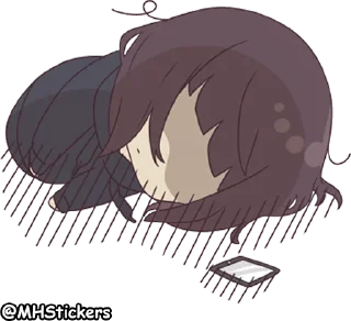 🙃 emoji @MHStickers Kurumi Chan 4 Telegram sticker 23 of 41