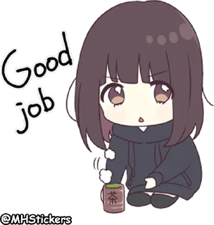 👏 emoji @MHStickers Kurumi Chan 4 Telegram sticker 12 of 41