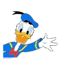 👋 emoji Donald Duck🦆-@MochaStickers Telegram sticker 5 of 12