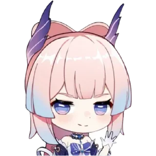😏 emoji Kokomi Telegram sticker 18 of 120