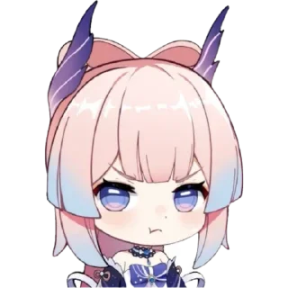 😠 emoji Kokomi Telegram sticker 16 of 120