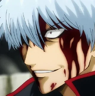 😀 emoji Gintoki Telegram sticker 10 of 49