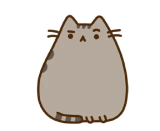 🤨 emoji Pusheen Telegram sticker 9 of 60