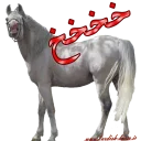 Sticker from Kurdish horse