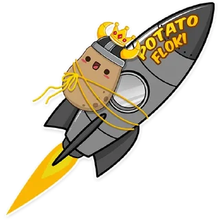 🚀 emoji Potato Floki Telegram sticker 14 of 19