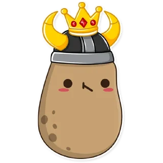 😕 emoji Potato Floki Telegram sticker 6 of 19